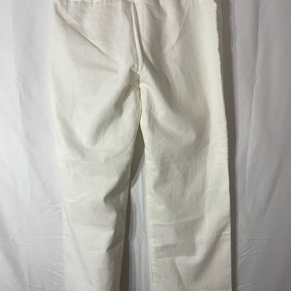 Laura Studio size 10 white linen pants. - Picture 3 of 11